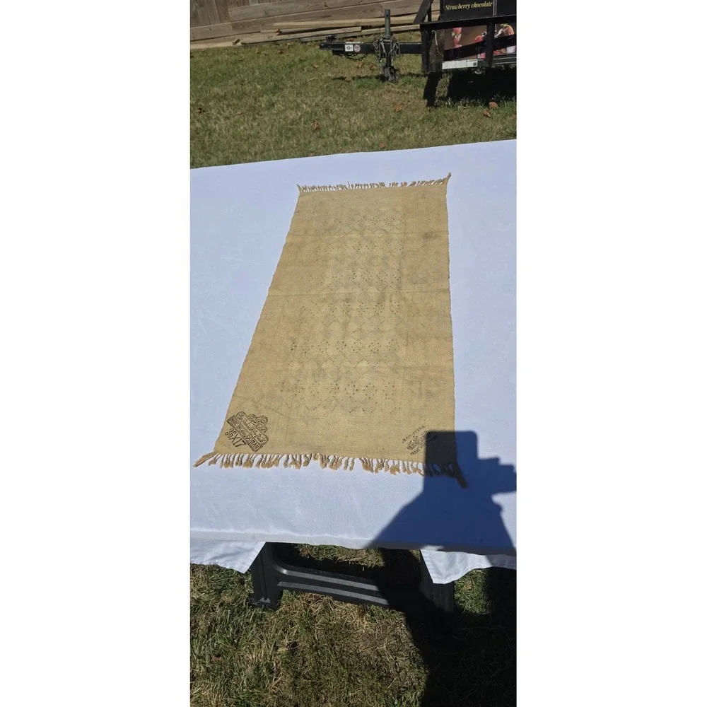 Persian Ghalamkar (Kalamkari) hand-block printed cotton textile 36×17